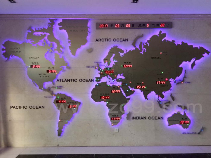 世界時(shí)間電子鐘/創(chuàng)意世界..
